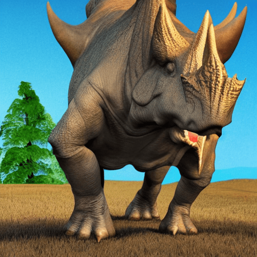 Triceratops horned dinosaur
