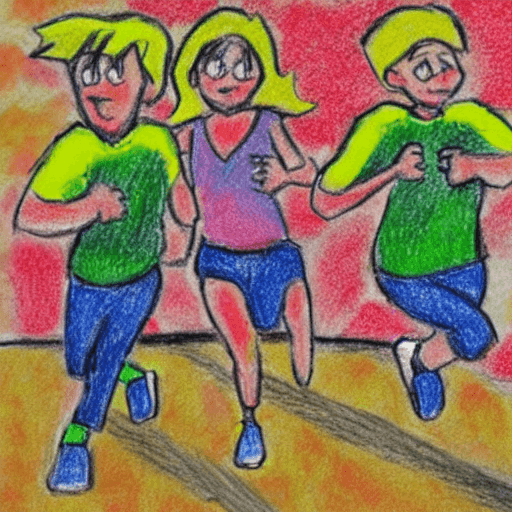 first ever peolple learning to run
