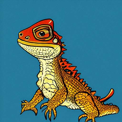 picture of a Male bearded dragon