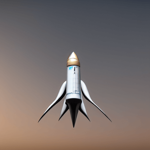 A spaceship traveling planet Mars