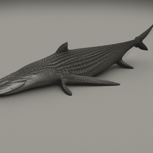 photo of the Shonisaurus Sikanniensis swimming in ocean